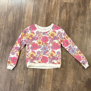 btween Pink and Yellow Floral Kids Sweatshirt
